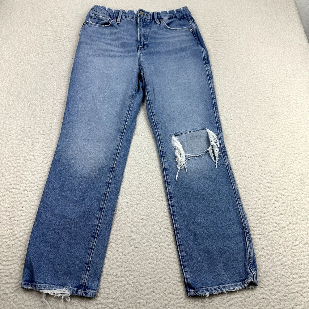 Good American Casual Straight Leg Jeans
